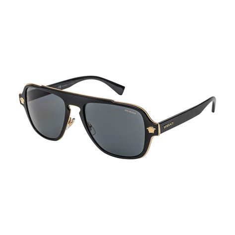 versace matte black sunglasses|authentic black polarized Versace sunglasses.